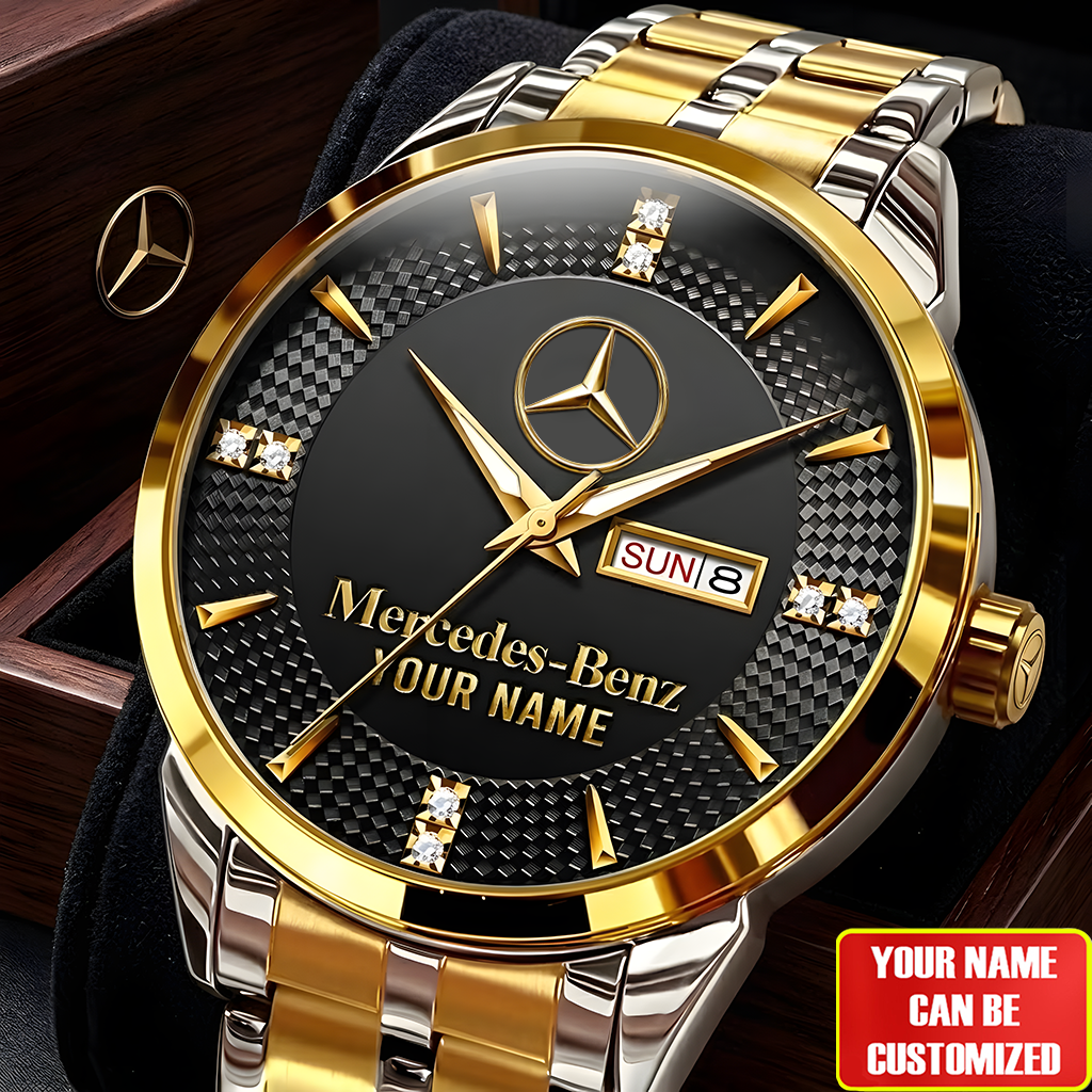 Mercedes Custom Name Luxury Quartz Men Watch