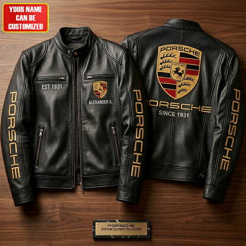 Pors Est.1931 Vintage Collar Leather Jacket