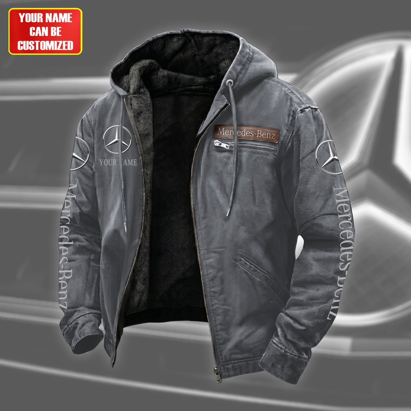Personalized Merc-benz Fur lining Paddle Jacket (1926-2026)