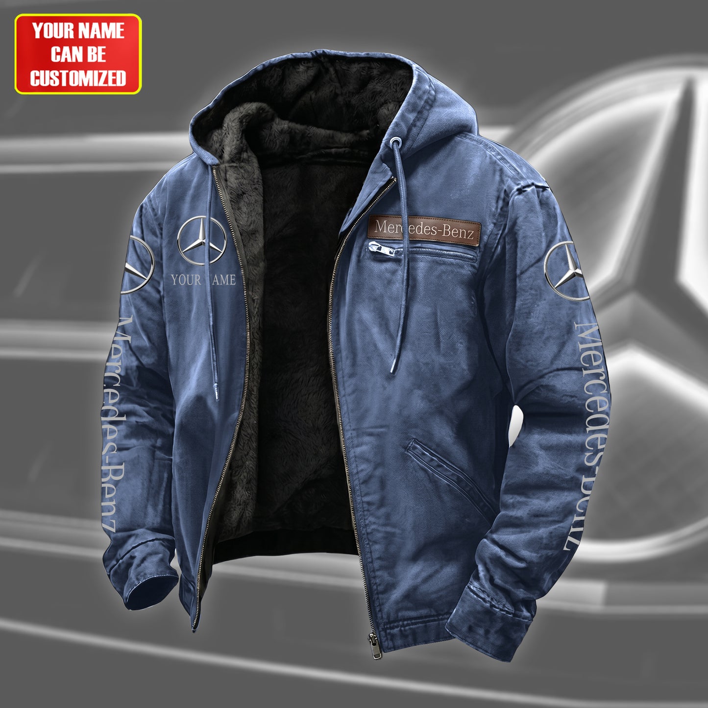 Personalized Merc-benz Fur lining Paddle Jacket (1926-2026)