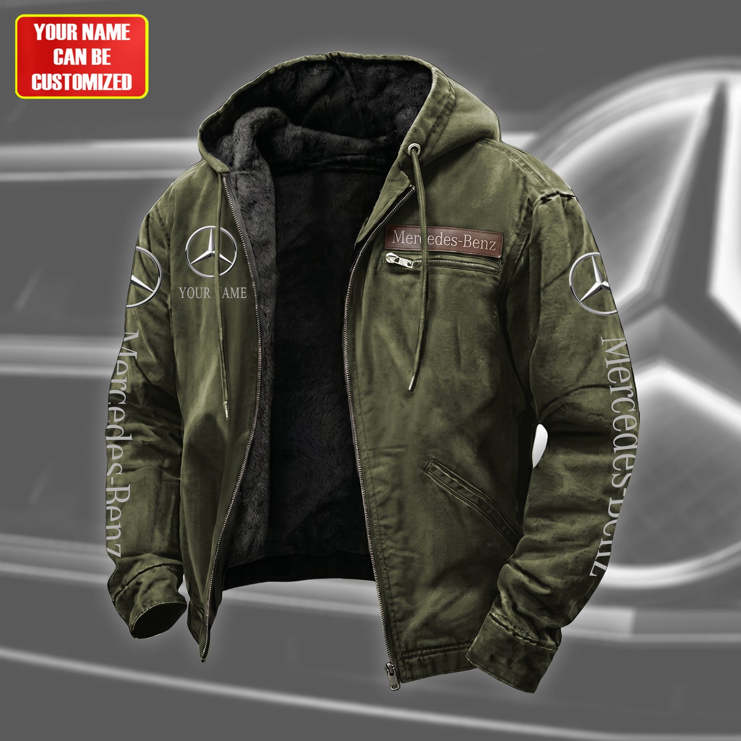 Personalized Merc-benz Fur lining Paddle Jacket (1926-2026)
