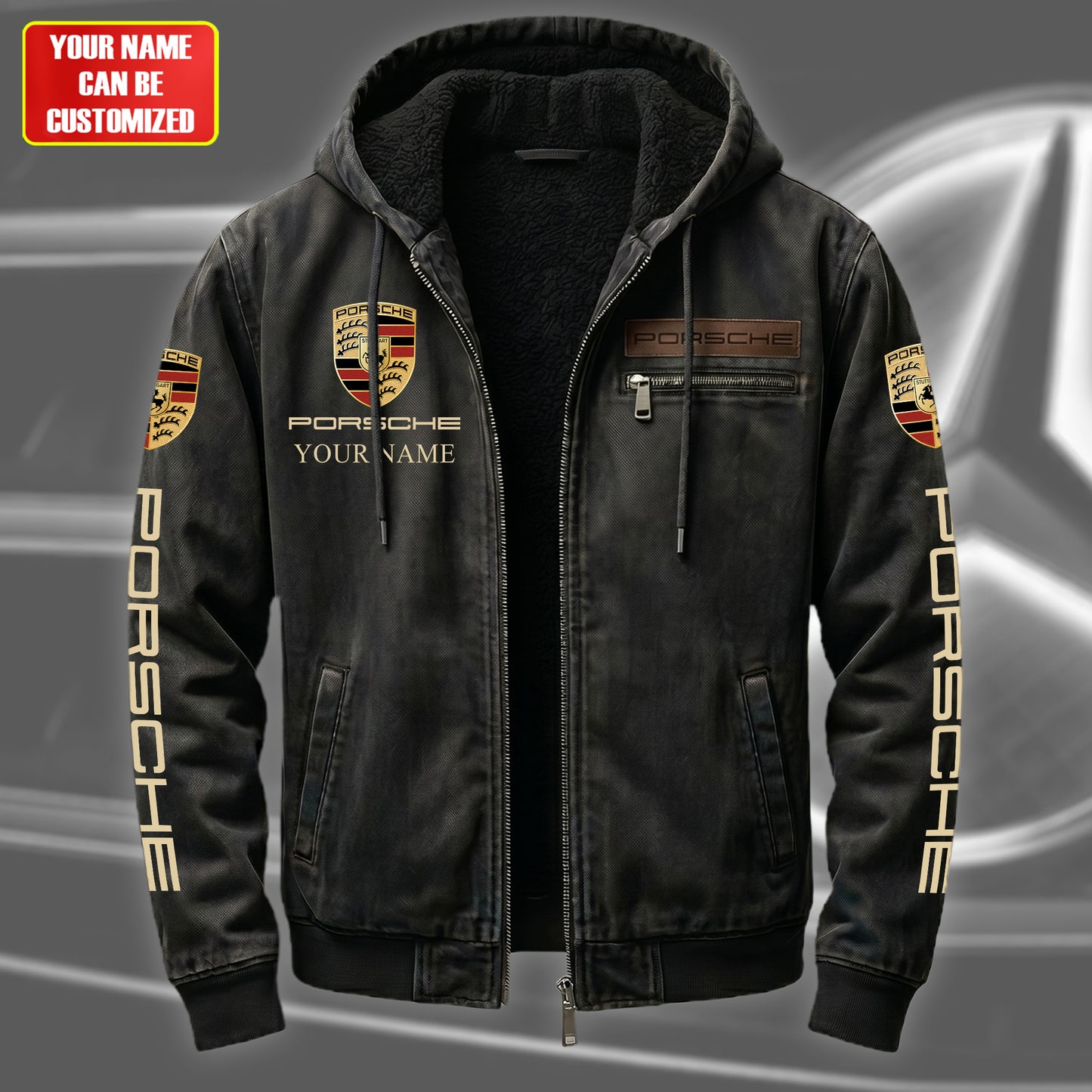 Personalized Porsche Fur lining Paddle Jacket (1931-2026)
