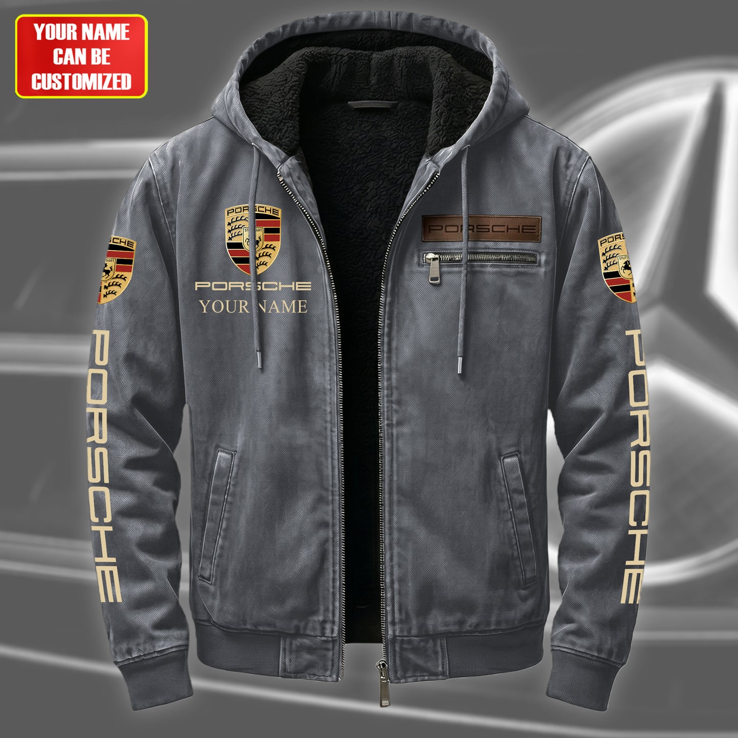 Personalized Porsche Fur lining Paddle Jacket (1931-2026)