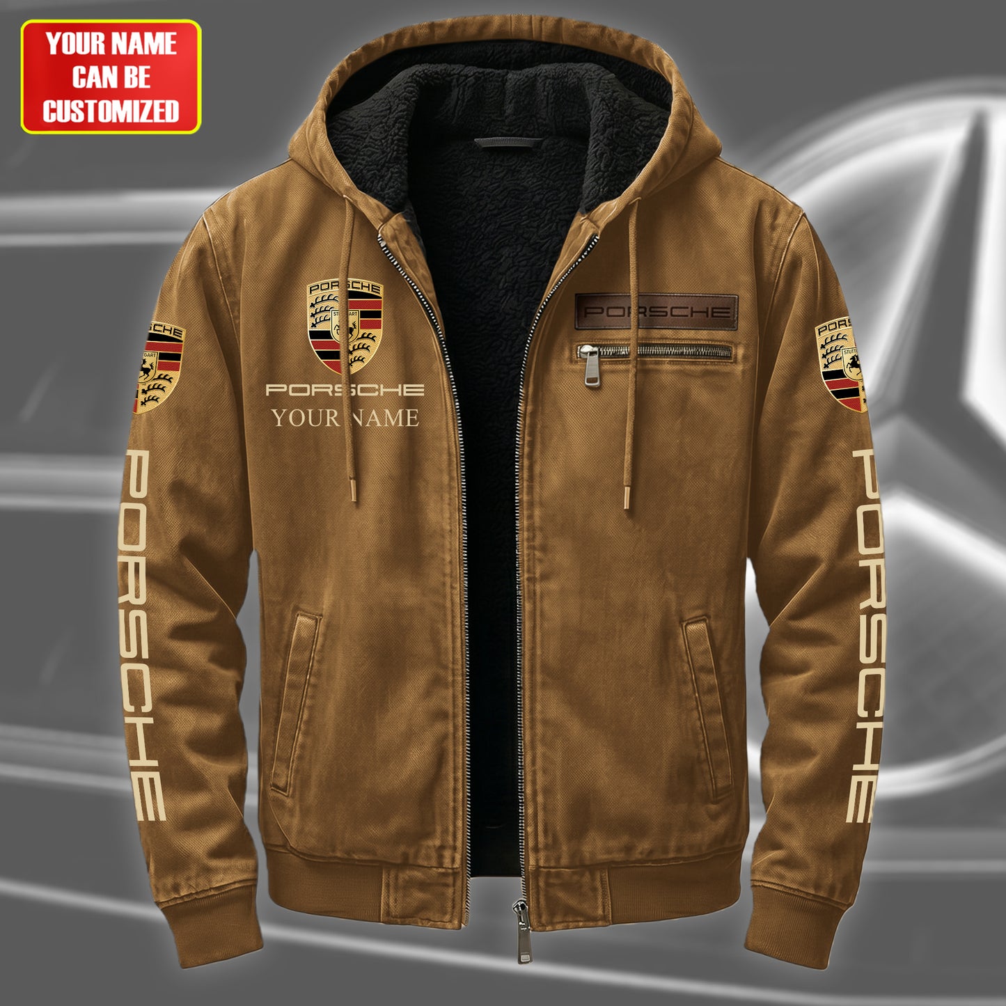 Personalized Porsche Fur lining Paddle Jacket (1931-2026)