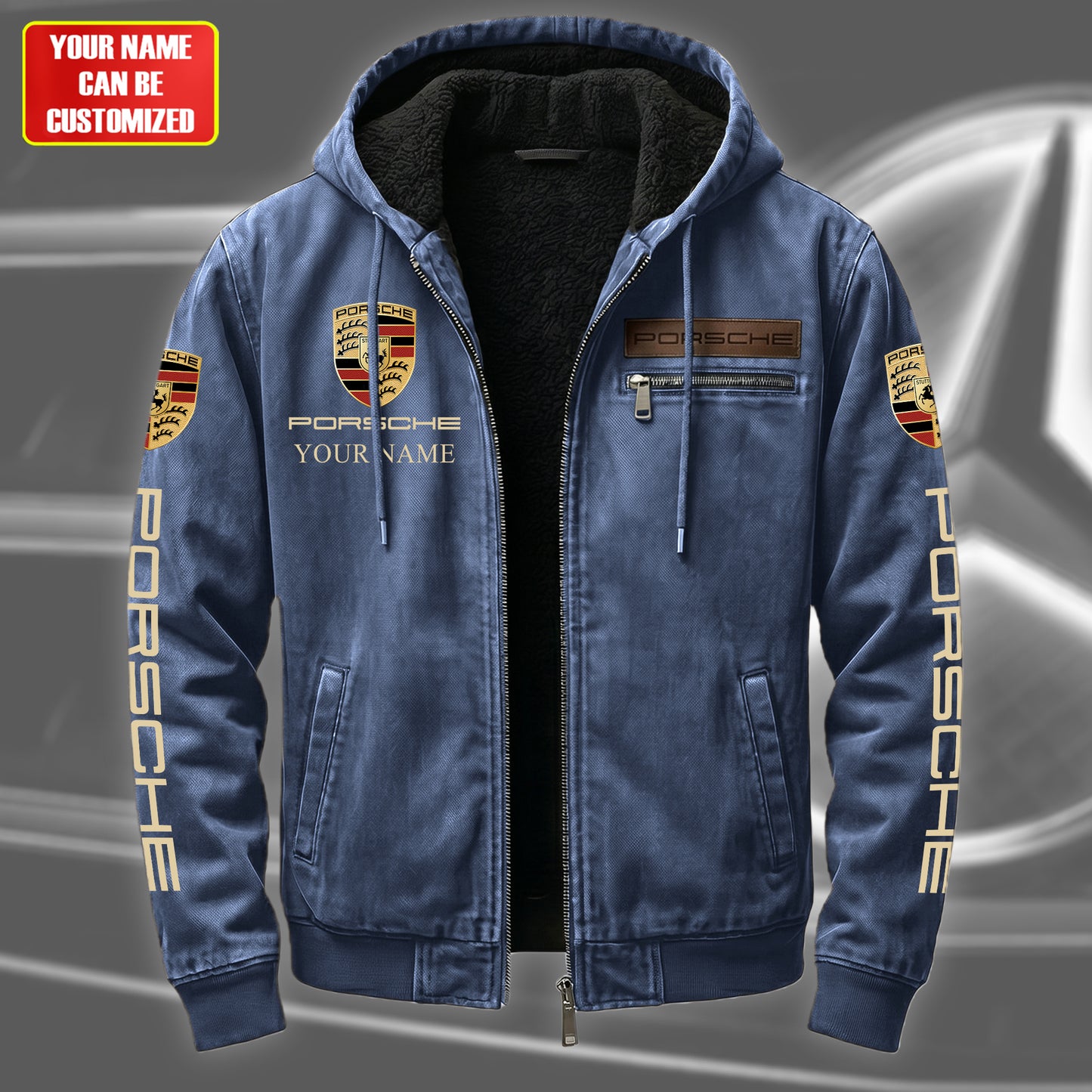 Personalized Porsche Fur lining Paddle Jacket (1931-2026)