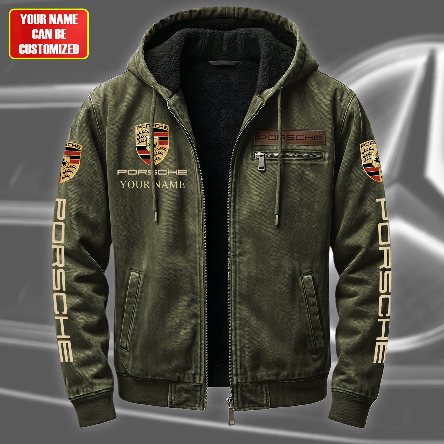 Personalized Porsche Fur lining Paddle Jacket (1931-2026)