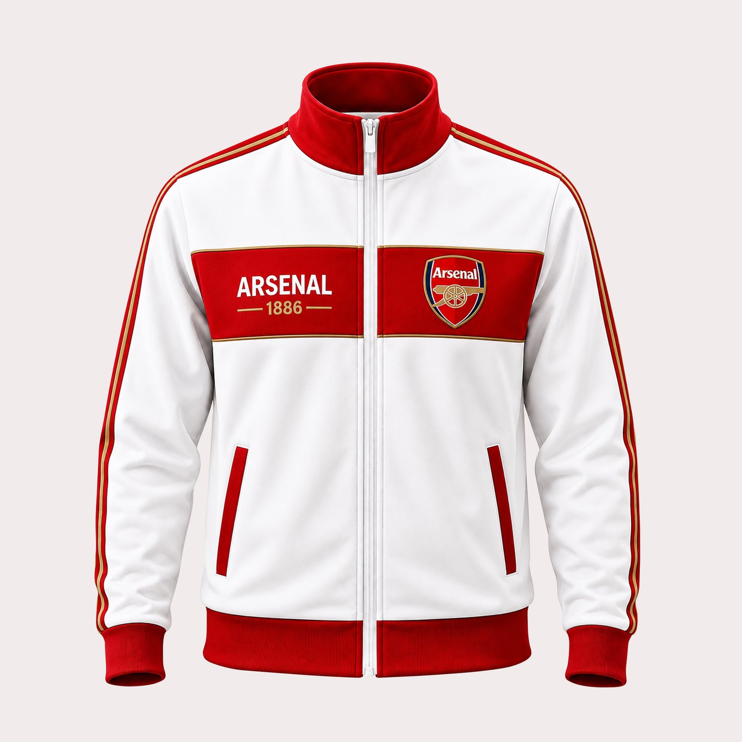 Personalized Arsenal 2026 Zipper Stand Collar Jacket