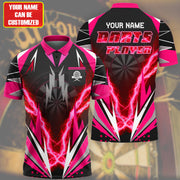 Personalized Name Darts Player All Over Printed Unisex Shirt Pink Version P050401