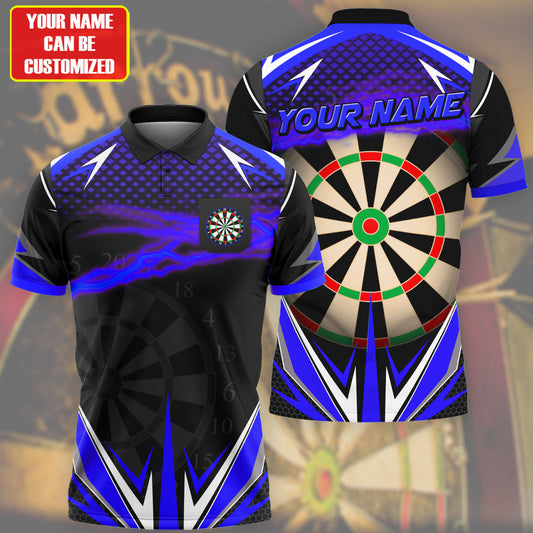 Personalized Name Darts Team All Over Printed Unisex Shirt Blue Navy Version P050402