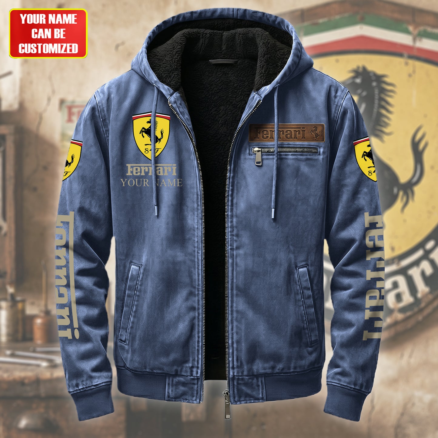 Personalized Fr Fur lining Paddle Jacket