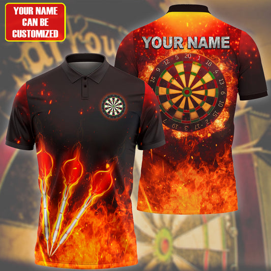 Personalized Name Darts Fire 3D shirt P050901