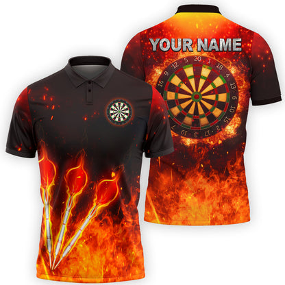 Personalized Name Darts Fire 3D shirt P050901