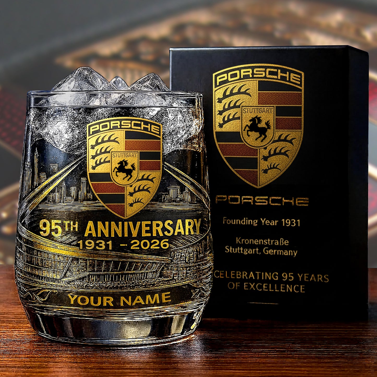 Personalized Pors 95 Years Anniversary Whisky , Pors Whiskey Glass , Holiday Gifts