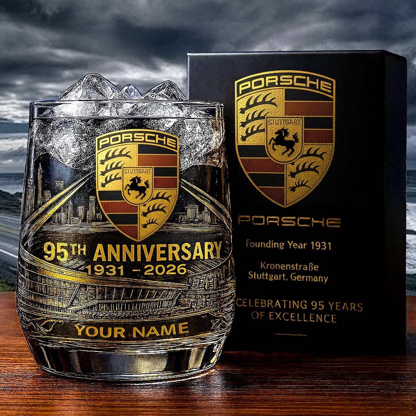 Personalized Pors 95 Years Anniversary Whisky , Pors Whiskey Glass , Holiday Gifts