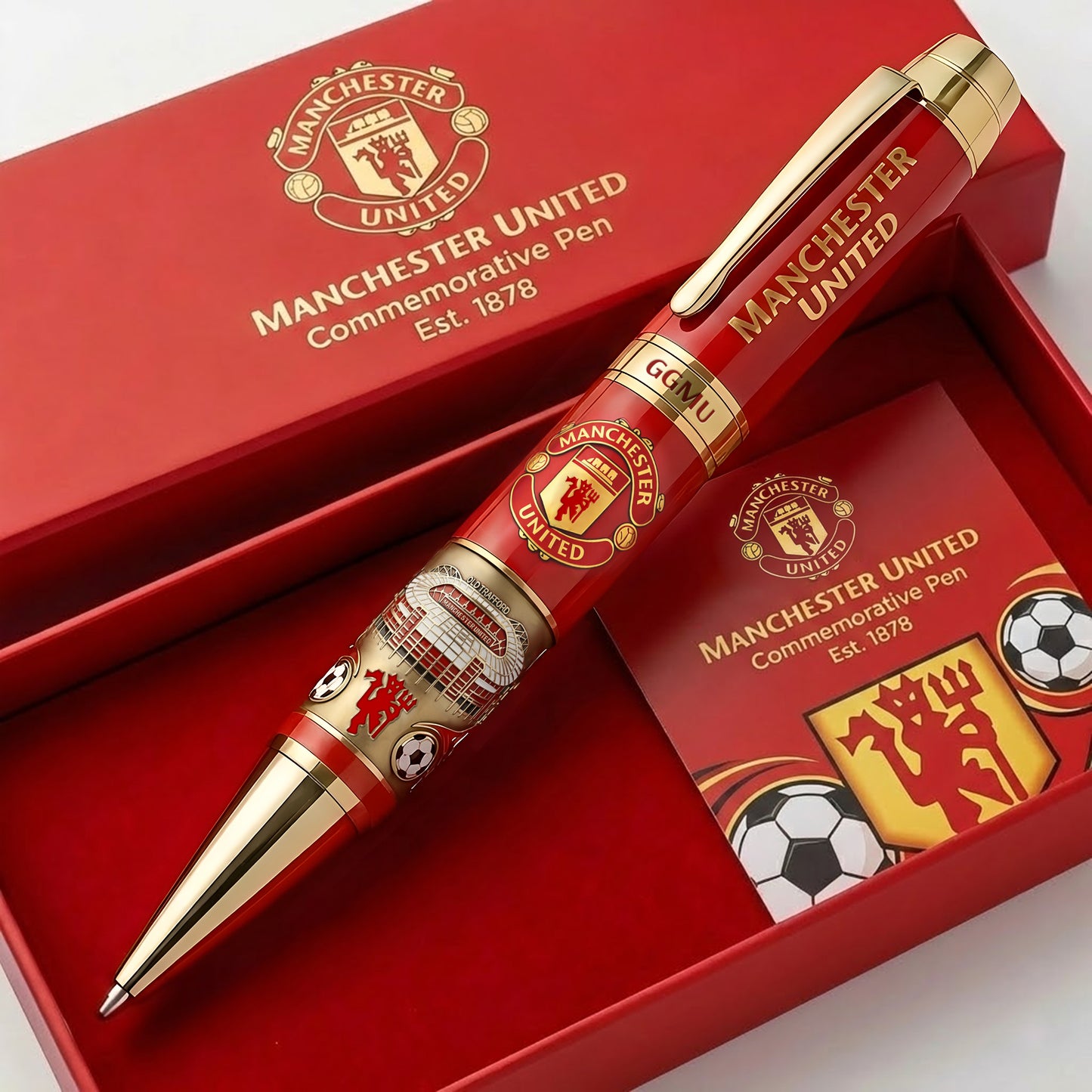 M.U Old Trafford Edition Ballpoint Pen Est.1878