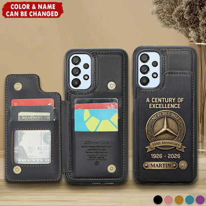 Merc 100th Anniversary Edition - Personalized Merc Leather Phone Case ( 1926 - 2026 )