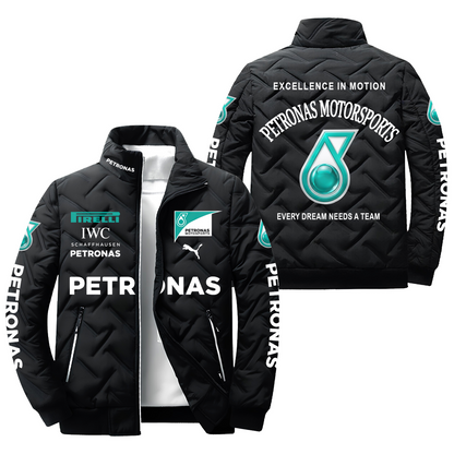 Personalized Merc Petronas Racing Puffer Jacket