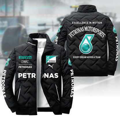 Personalized Merc Petronas Racing Puffer Jacket
