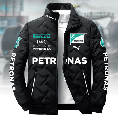 Personalized Merc Petronas Racing Puffer Jacket