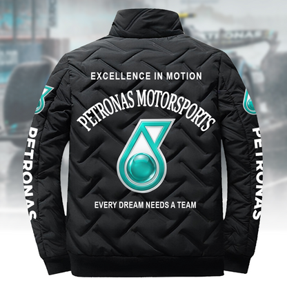 Personalized Merc Petronas Racing Puffer Jacket
