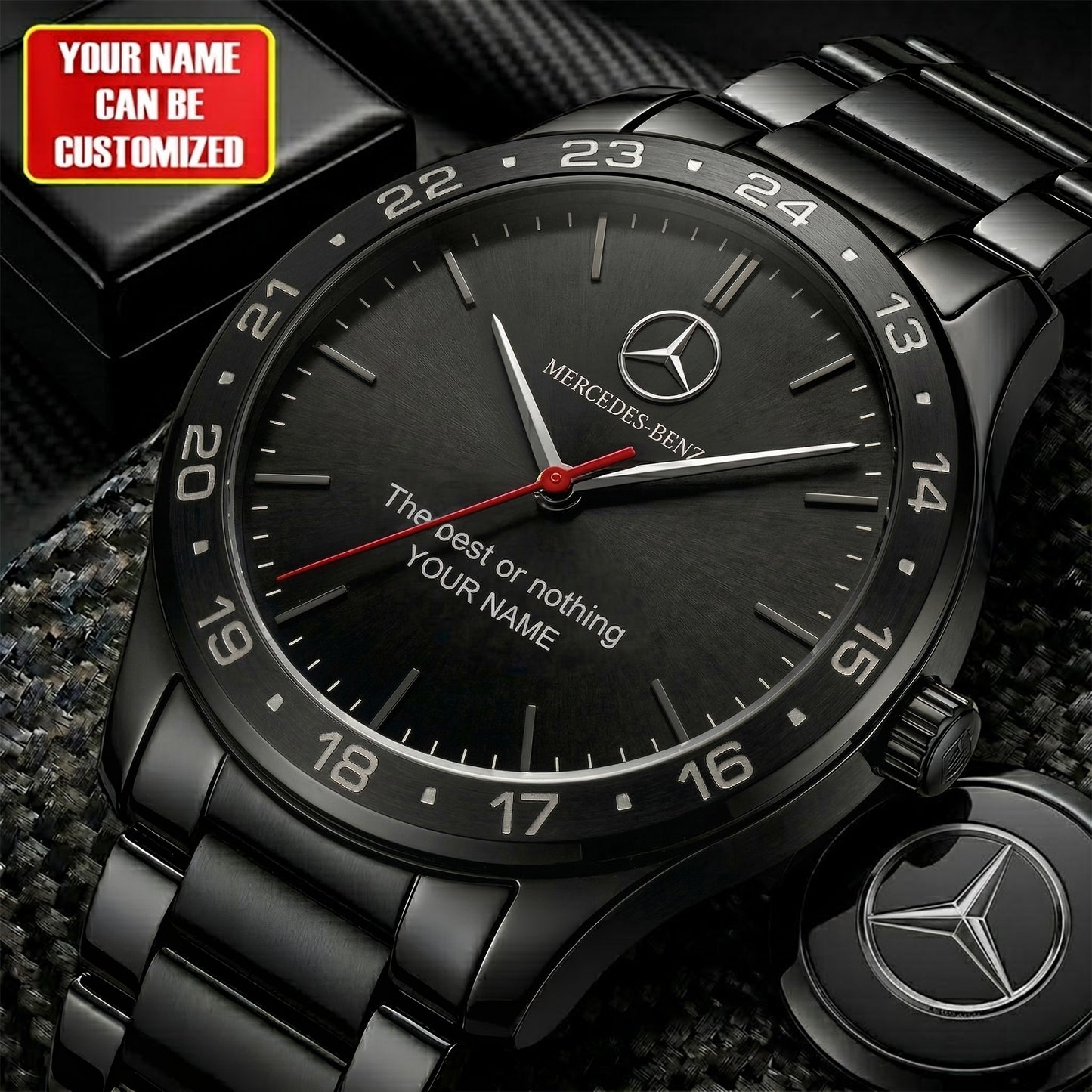 Personalized Mercedes Luxury Alloy Quartz Watch
