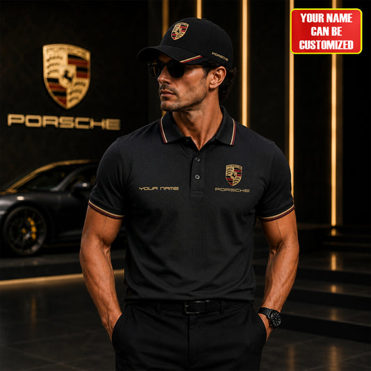Personalized Pors Luxury 2026 Polo Shirt ( Inclued Cap )