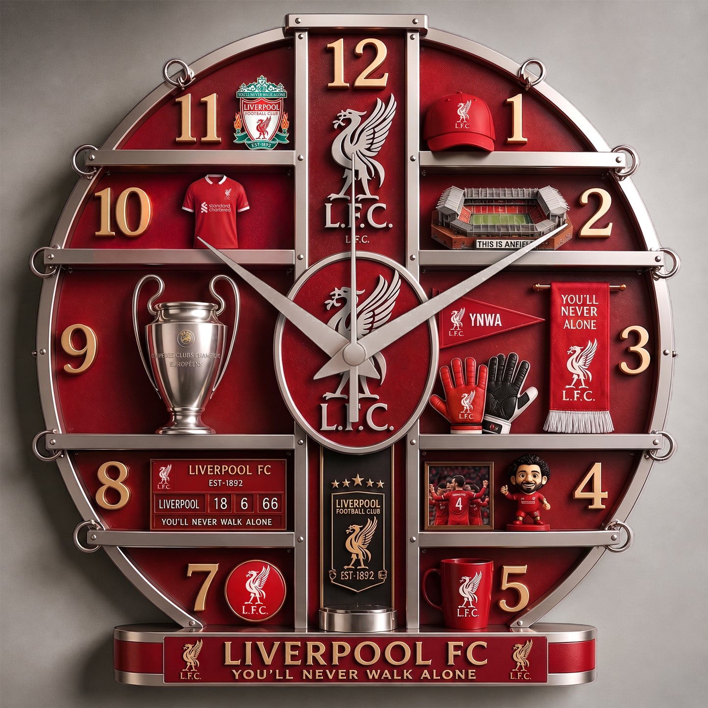 LVP Home Decorative 3D Visual Effect Acrylic Wall Clock V2