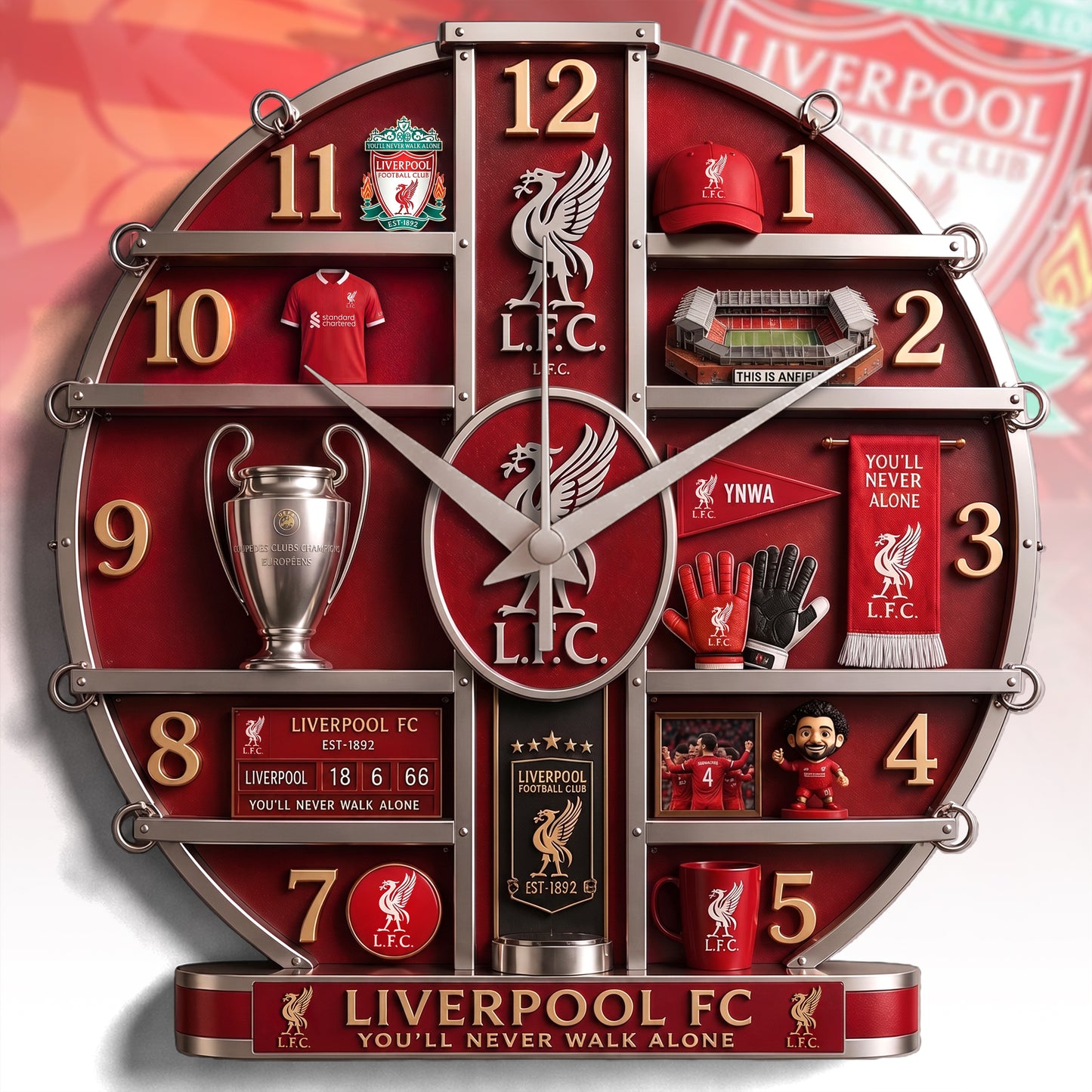LVP Home Decorative 3D Visual Effect Acrylic Wall Clock V2