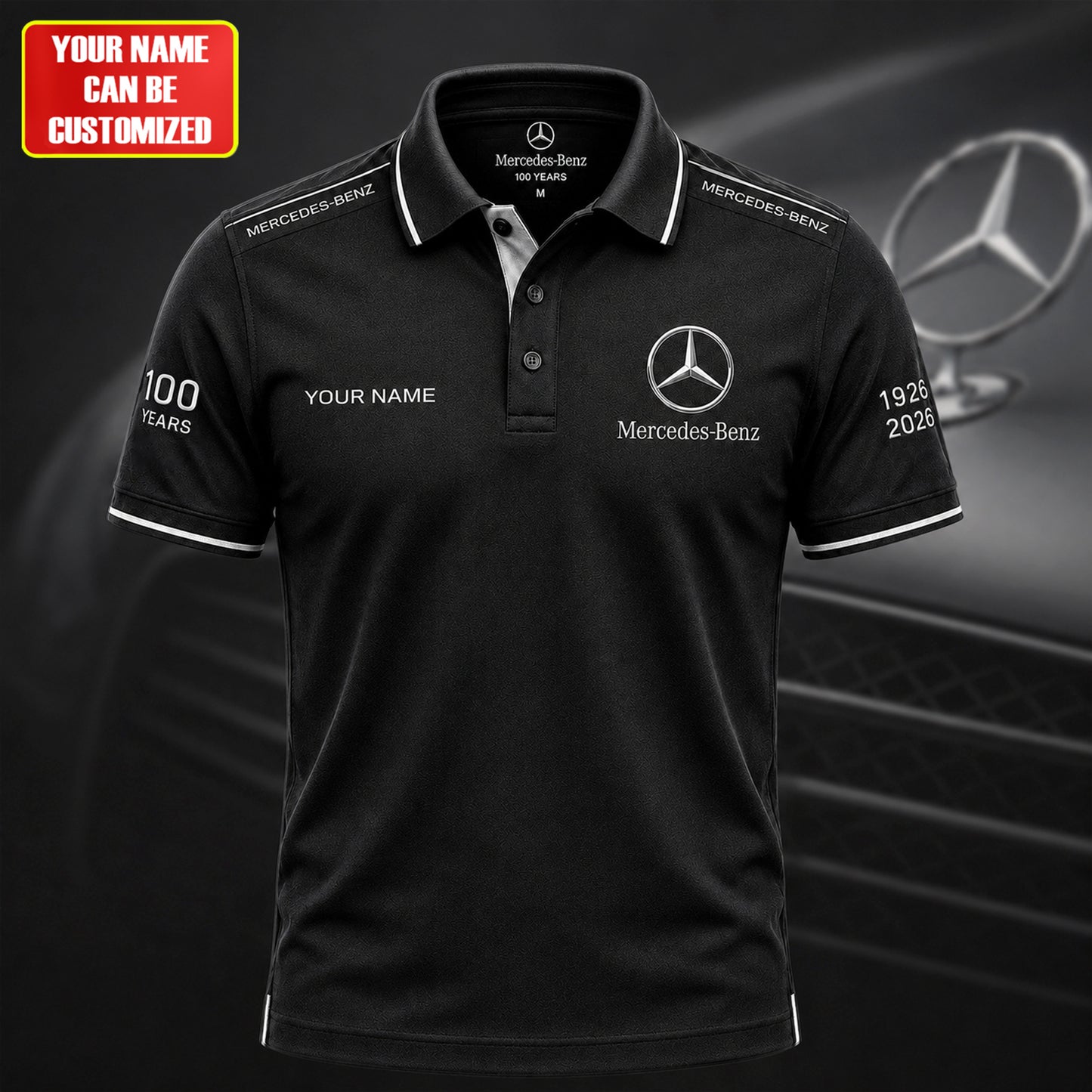 Personalized Merc 100 Years All Over Printed Unisex Shirt