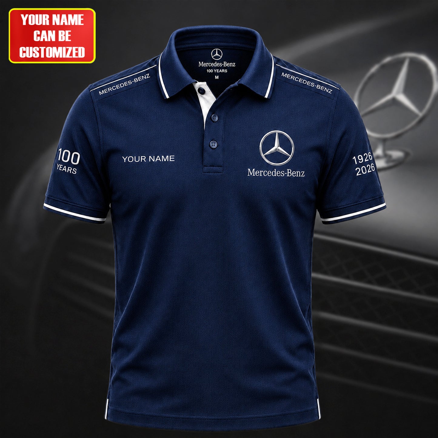Personalized Merc 100 Years All Over Printed Unisex Shirt