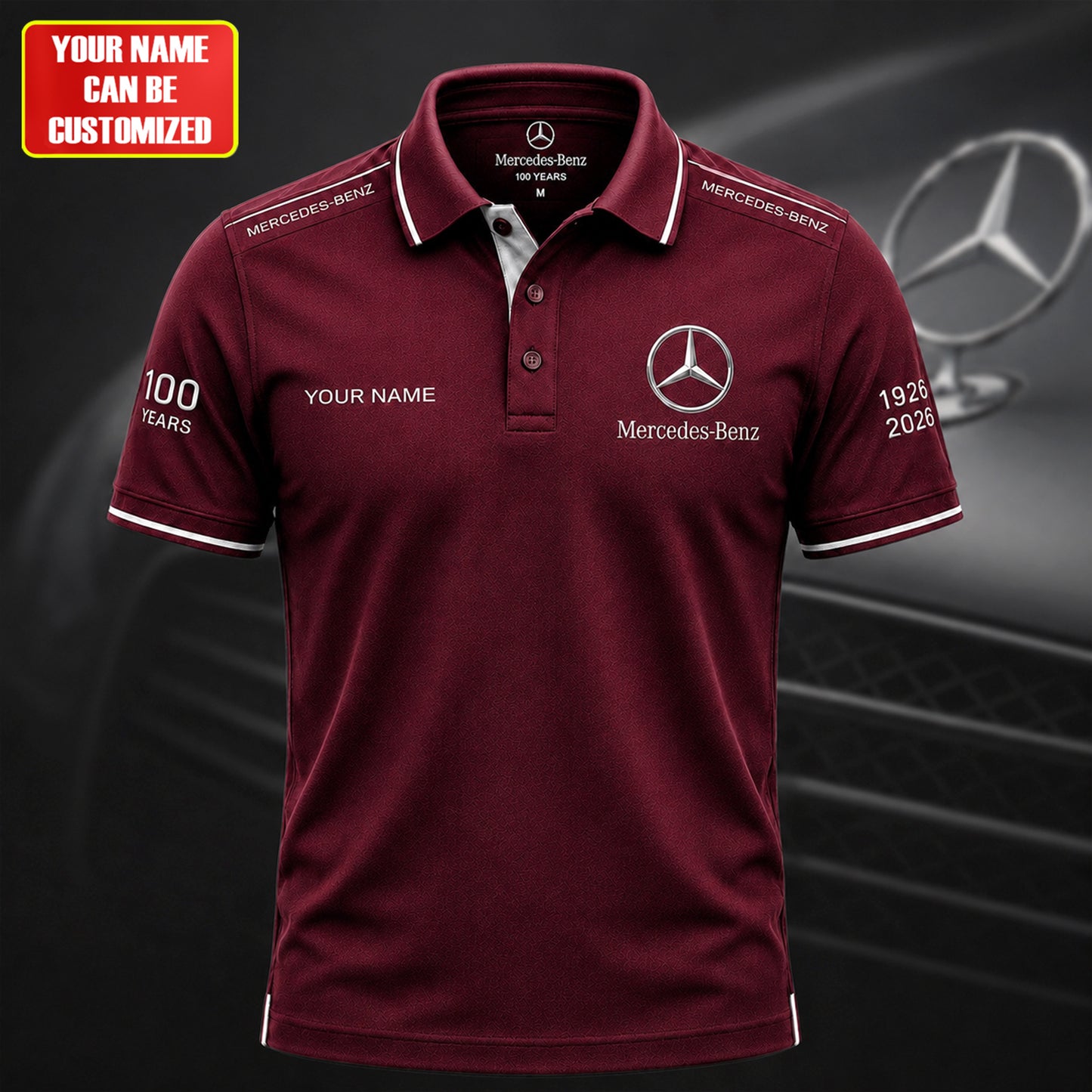 Personalized Merc 100 Years All Over Printed Unisex Shirt