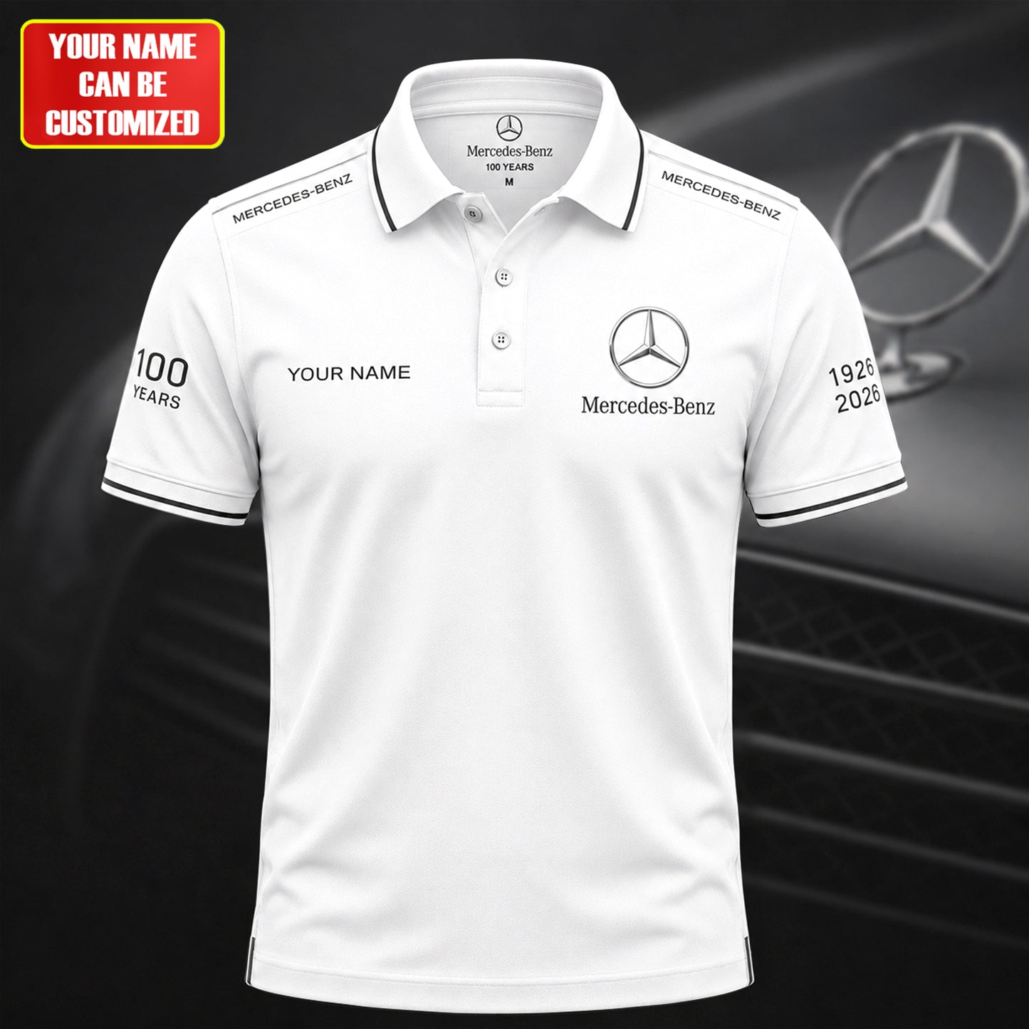 Personalized Merc 100 Years All Over Printed Unisex Shirt