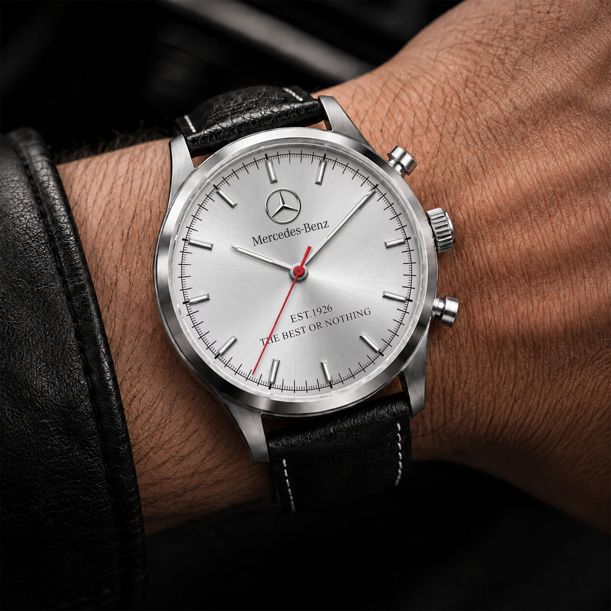 Personalized Merc Heritage 1926 Leather Strap Watch