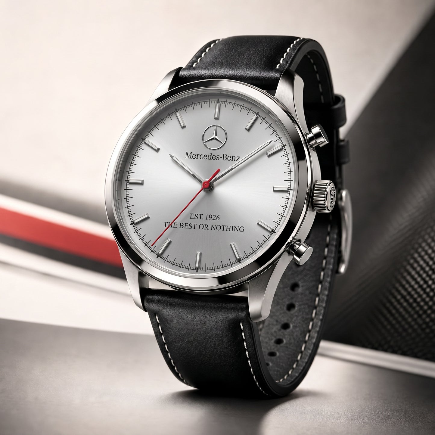 Personalized Merc Heritage 1926 Leather Strap Watch