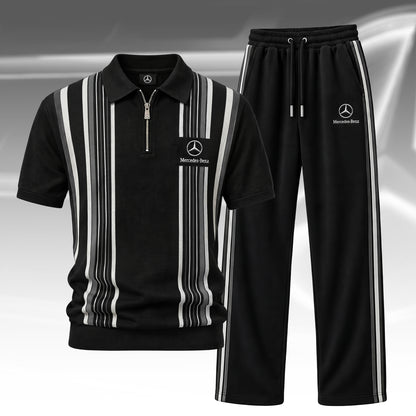 Merc Rivirea All Over Printed Zip-Polo and Sweatpants Set