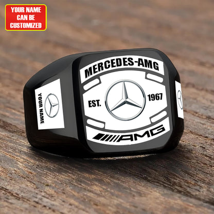 Merc Custom Name Classic Design Ring