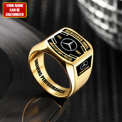 Merc Custom Name Classic Design Ring