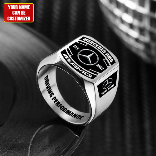 Merc Custom Name Classic Design Ring