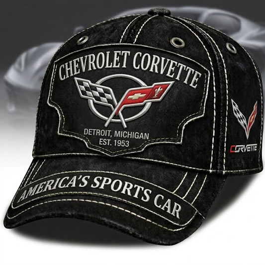 Corvte Sport Denim Classic Cap Est.1953