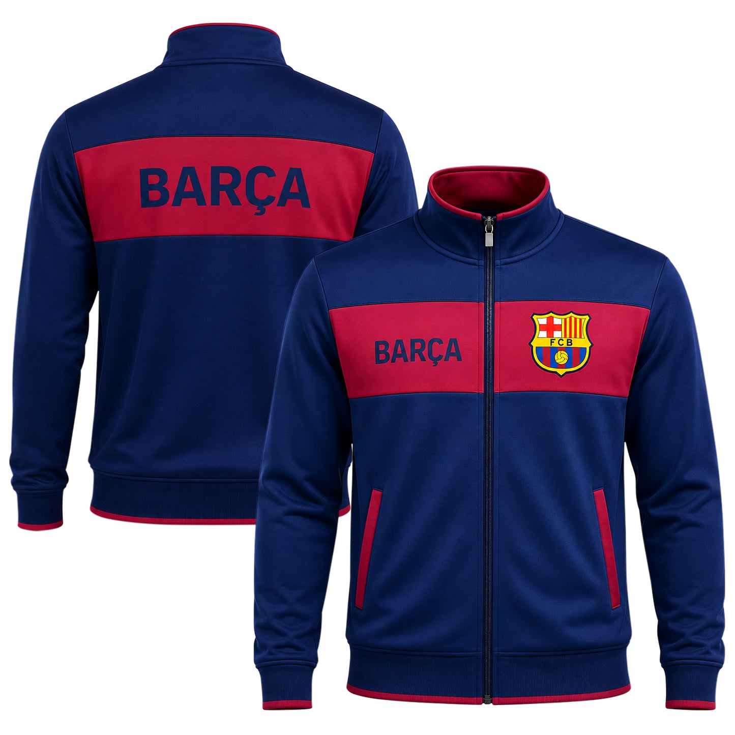 Personalized Barcelona 2026 Stand Collar Jacket