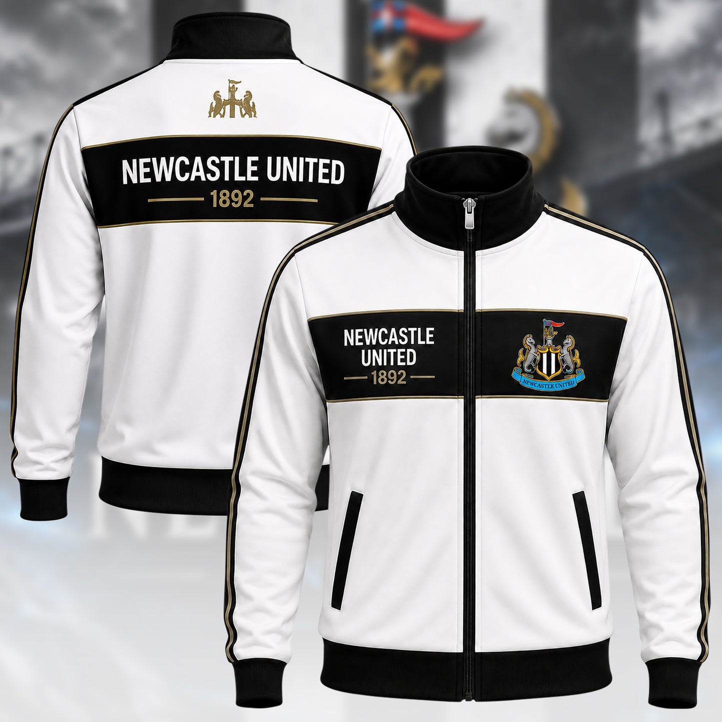 Personalized Newcastle 2026 Stand Collar Jacket