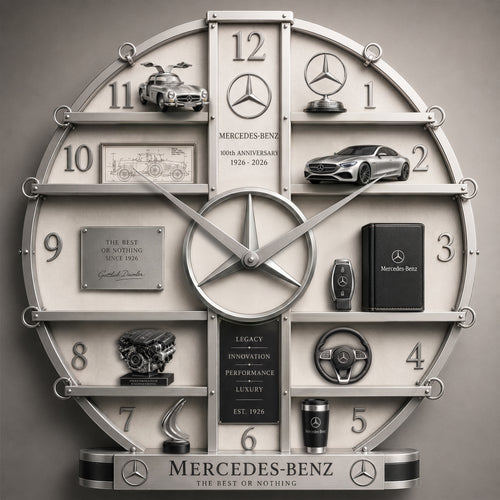 Mercedes-benz Collection 3D Visual Effect Acrylic Wall Clock