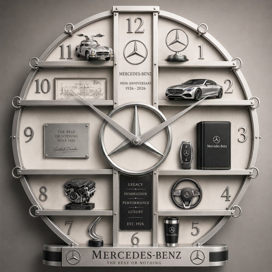 Mercedes-benz Collection 3D Visual Effect Acrylic Wall Clock