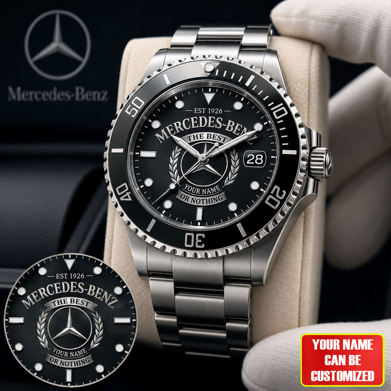 Personalized Merc Luxury Alloy Hub Watch