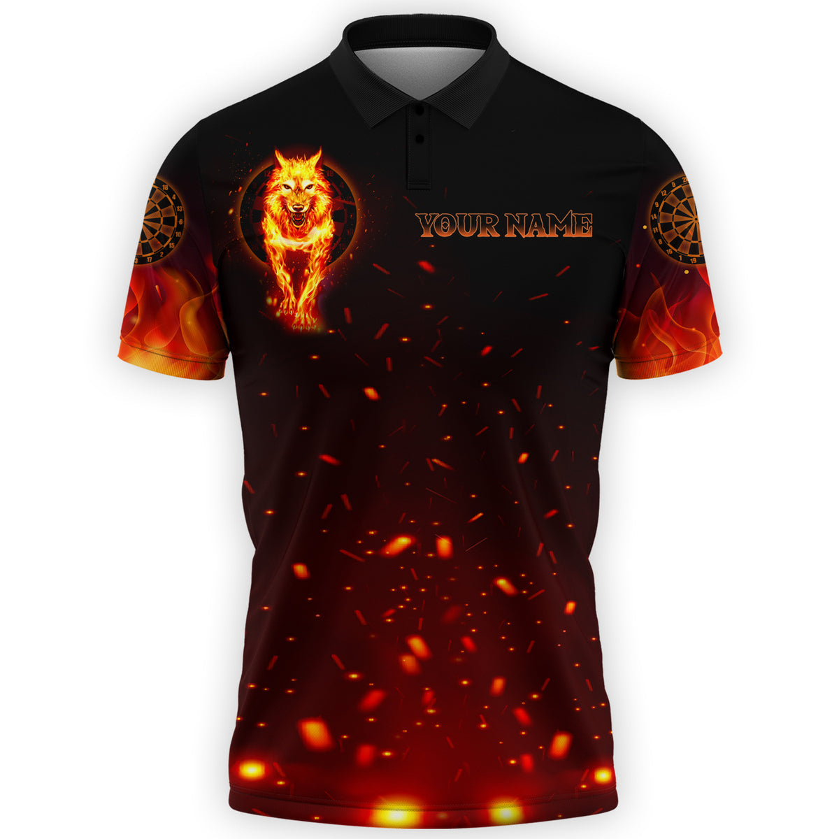 Personalized Name Darts Wolf All Over Printed Unisex Shirt - LP63 P080606