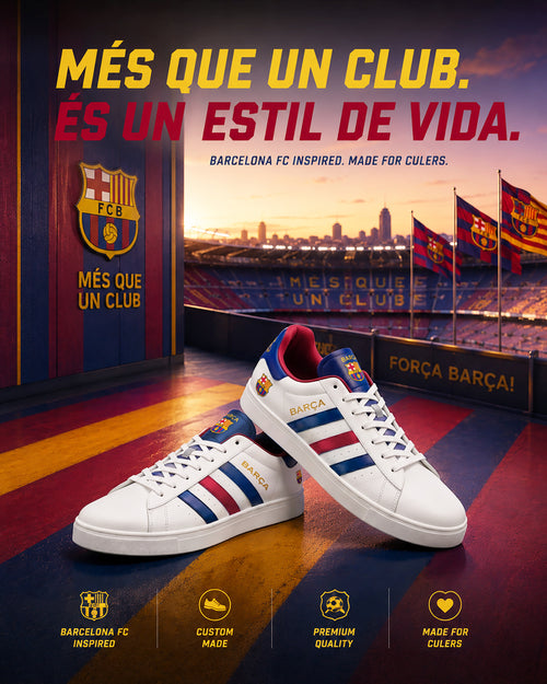 Barcelona FC Custom Smith Shoes