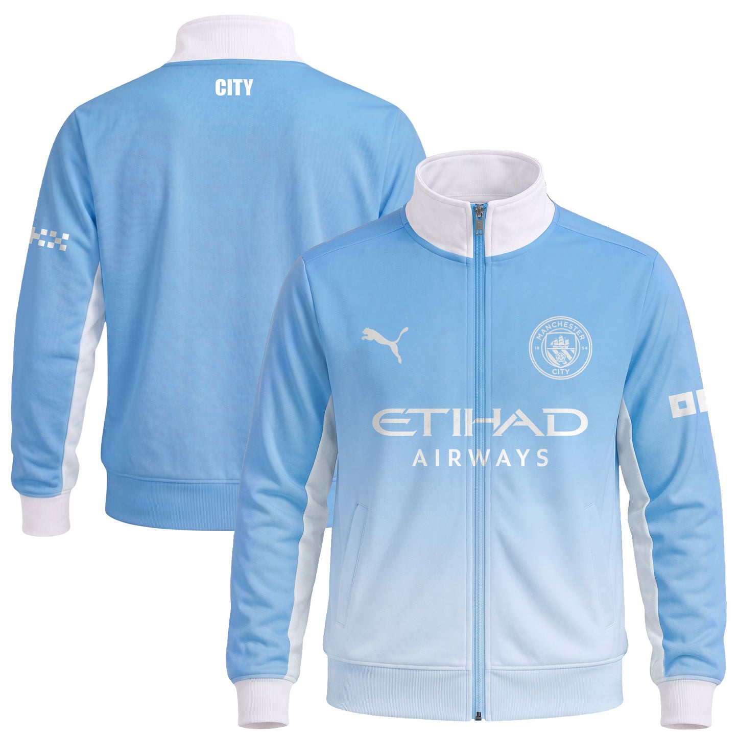 Personalized Man City 26/27 Zipper Stand Collar Jacket