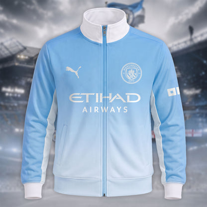 Personalized Man City 26/27 Zipper Stand Collar Jacket