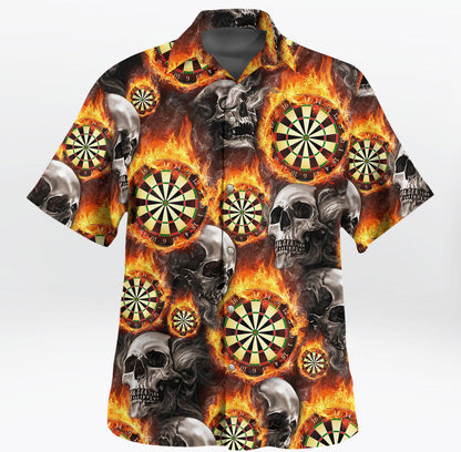 Dart Skull Fire 3D Hawaii Shirt P080803