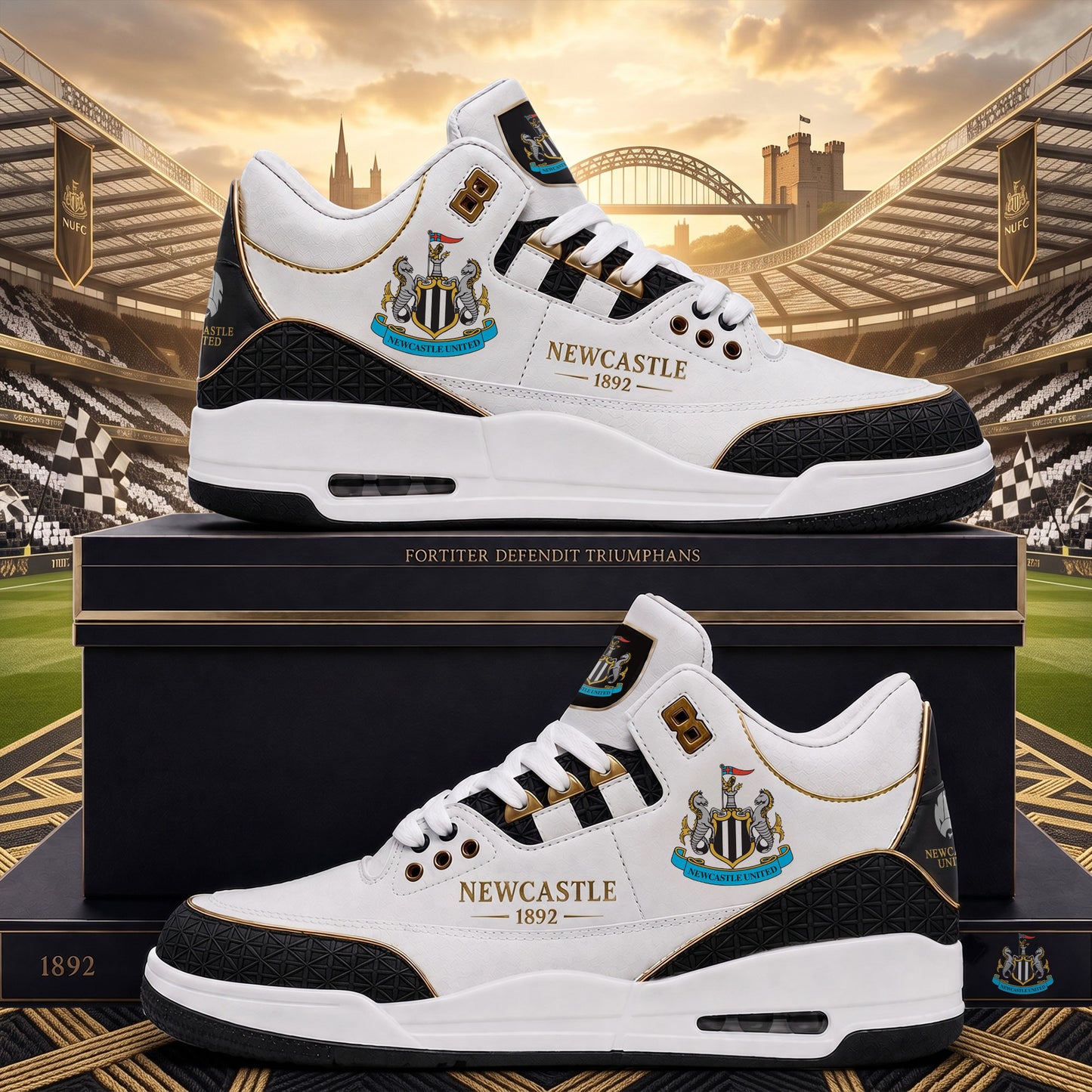 Newcaslte AJ3 2026 Custom Sneaker